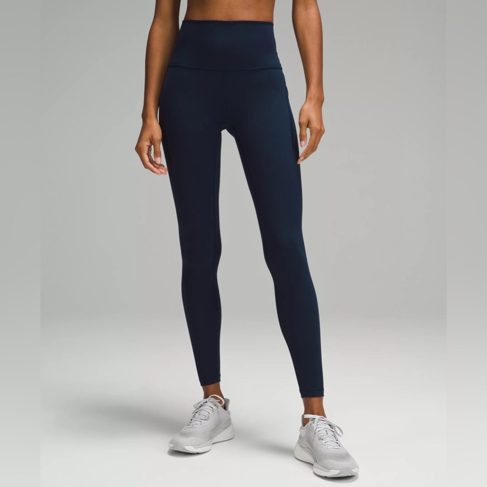 Lululemon Athletica Navy Wunder Train Leggings 25”